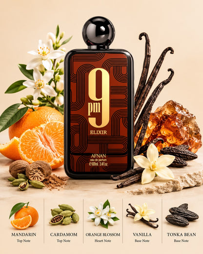 Afnan 9 PM Elixir Parfun Intense 100 ML Hombre
