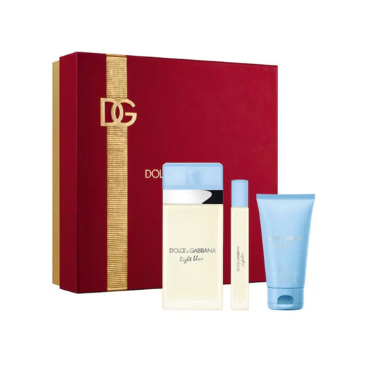 Dolce & Gabbana Light Blue Set EDT 100 ML + 10 ML + 50 ML Crema Mujer