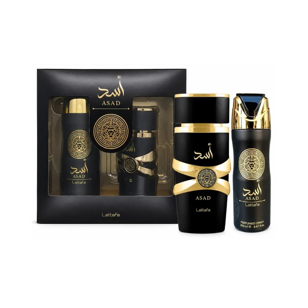 Lattafa Set Asad EDP 100 ML + Desodorante 200 ML Hombre